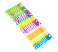 HOOTNEE 20Pcs Love Heart Bubble Wand Set Jumbo Bubble Maker with Empty Bottles for Boy Girl for Parties Outdoor Fun Events Random Color Mix