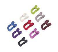 HOOTNEE 20pcs Mini Flocking Clothes Hanger Connectors Slip Cascading Hooks for Space Saving Closet Organization Strong Material for Maximizing Wardrobe Space