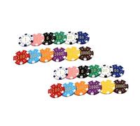 HOOTNEE 24Pcs Learning Coins Mahjong Chips Educational Game Tokens for Math Skills Counting Sorting Grouping Reward Plaything