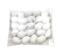 HOOTNEE 24pcs White Foam Easter Eggs DIY Painting Craft Set 6x4cm Fake Eggs for Boys and Girls Hand Drawing Kindergarten Activities Easter Decorations