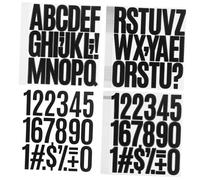 HOOTNEE 24sheets Vinyl Letter and Number Stickers Adhesive Alphabet and Number Labels for Mailbox Cars and Crafts and Easy to Use