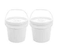 HOOTNEE 2pcs 4l Plastic Wipes Bucket with Lid Wipe Holder Wet Towel Dispenser Storage Container for Car and Bathroom Nursery Use