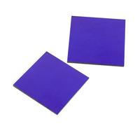 HOOTNEE 2pcs 5x5cm Cobalt Chemistry Glass Sheets for Flame Reaction Experiment, School Lab Physical Supply Chemistry Filter Glass Plates for Science Education