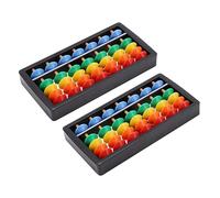 HOOTNEE 2Pcs Abacus Math Learning Toy for Boy Girl Educational Arithmetic Tool for Students Counting Frame for Early Childhood Education and Mental Arithmetic Skills