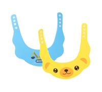 HOOTNEE 2pcs Adjustable Shampoo Cap for Boy Girl Newborn Boy Girl Hair-washing Cap Bath Protecting Head during Shower Easy to Use