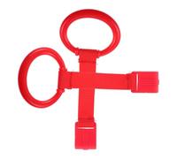 HOOTNEE 2pcs Baby Pull Rings Toddler Crib Hanging Hands Learning Standing Assist Infant Bed Pull Handles for Early Walking Training Red