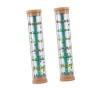 HOOTNEE 2Pcs Bamboo Imitation Rain Stick Toy for Toddlers Educational Sensory Instrument for Boys and Girls for Rhythm Development and Early Childhood Learning