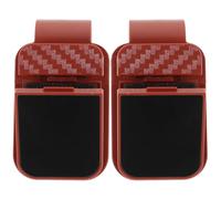 HOOTNEE 2pcs Car Sunglass Holder Sun Visor Clip Organizer with Sponge Padding Easy Access Eyeglass Mount for Cars Trucks Suvs Space-saving Backclip Design