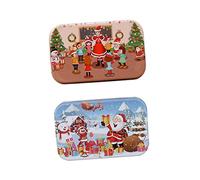 HOOTNEE 2Pcs Christmas Wooden Puzzle for Creative DIY Educational Jigsaw Puzzles with Snowy and Classroom Designs Safe Material for Hand Eye Coordination Development