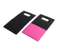 HOOTNEE 2pcs Felt Wall Storage Pouch Mobile Phone Charging Bag for Soft and Durable Felt Design Convenient Wall Hanging Organizer for Smartphones for Bedrooms Offices and Restaurants