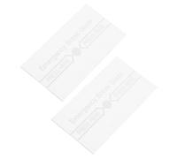 HOOTNEE 2pcs Glass Break Switch Cover Panel for Fire Alarm Manual Emergency Use, Waterproof and High Temperature Resistant Glass Sheets Suitable for Environments