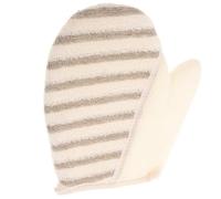 HOOTNEE 2pcs Linen Exfoliating Mitts Deep Cleansing Body Scrub Gloves for Shower Bath Spa Multipurpose Skin Scrubber for Back Feet Dead Skin Removal Bathhouse Use