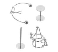 HOOTNEE 2pcs Mini Desk Decompressive Toy Iron Weightlifter Balance Sculpture Toy for Office Science Perpetual Motion Decorations Swinging Balls
