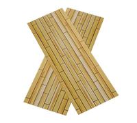HOOTNEE 2pcs Miniature Wood Flooring for Dollhouse DIY Craft Supplies Realistic Wooden Floorboard Sheets Easy Install and Remove Sturdy Natural Material for Mini Flooring Accessories