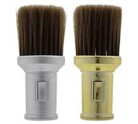 HOOTNEE 2pcs Neck Duster Barber Brushes Detachable Soft Bristles Haircut Brush for Removing Loose Hair Around Neckline and Face Use for Professional Salon and Home Grooming