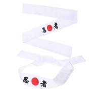 HOOTNEE 2pcs Ninja Hood Headband Japanese Chef Bandana for Yoga Karate Running Cycling Breathable Comfortable