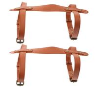 HOOTNEE 2pcs Outdoor Blanket Carry Straps with Quick Installation and Snug Fit, Pu Material Carrying Belts for Picnic Rugs and Beach Mats, for Yoga and Picnics