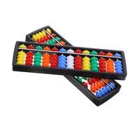 HOOTNEE 2pcs Plastic Abacus with Rows and Beads Vintage Chinese Learning Counting Frame for Early Childhood Math Education Educational Tool for School Home and Office Use