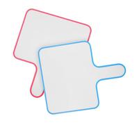 HOOTNEE 2pcs Portable Double-Sided Dry Erase Boards with Blue and Pink Frames, Small Handheld Writable Scoreboards for Teaching, Voting, Meetings, and Home Use