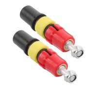 HOOTNEE 2pcs Red 14mm Diameter Trekking Pole Repair Expansion Tubes, Hiking Stick Replacement Parts with Shock Absorbing Function for Hill Walking and Mountaineering Accessories