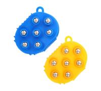 HOOTNEE 2pcs Roller Ball Glove Massager, 360-Degree Massage Tool with 7 Rolling Balls for Foot Leg Travel Use