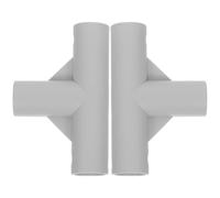 HOOTNEE 2pcs Safety Playpen Replacement Connectors T Shaped Plastic Tube Fittings for DIY Fence Accessories Smooth Edge Joint for Enhanced Stability and Easy Installation