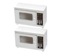 HOOTNEE 2pcs Scale Dollhouse Kitchen Appliance Realistic High Fidelity Simulation Ornaments for Pretend Play and Home Decoration