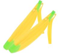 HOOTNEE 2pcs Silicone Banana Pencil Case for Students Cute Zipper Pen Bag Large Capacity Pencil Holder for School Stationery