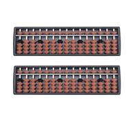 HOOTNEE 2Pcs Small Traditional Abacus Multi-function Counting Educational Tool for Mental Arithmetic Training and Brain Development
