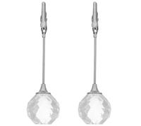 HOOTNEE 2pcs Table Number Stands Crystal Ball Memo Card Clips Stylish Elegant Crystal and Iron Desktop Holders for Effortless Organization Space-Saving Celebratory Occasions