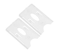 HOOTNEE 2pcs Transparent Car Windshield Suction Cup Plastic Card Holder Permit Clip with Strong Grip for Vehicle Parking Pass and Ticket Display