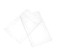 HOOTNEE 2pcs Transparent Trading Card Protector Cases Plastic Baseball Card Holders Clear Protective Covers and Collectibles Organizers
