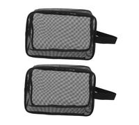 HOOTNEE 2pcs Travel Toiletry Bags with Handle Quick-Dry Mesh Design Portable Shower Bag for Men Women Gym Dorm Bathroom Storage