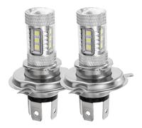 HOOTNEE 2pcs Vehicle Headlight Car Lamp H4 Headlamp LED Strong Stability Impact Resistance Silver White Titanium Alloy LED Bulbs for Car Fog Light Dc12v