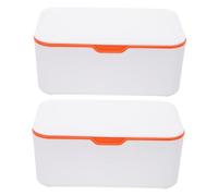 HOOTNEE 2pcs Wipes Dispenser Tissue Box Cover Refillable Bathroom Wipes Storage Case