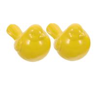 HOOTNEE 2pcs Yellow Porcelain Bird Figurines Ceramic Sculptures Modern Minimalist Nordic Home Office Living Decoration Compact Elegant Tabletop Ornaments