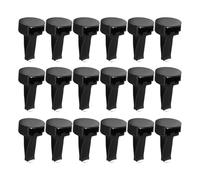 HOOTNEE 30 Pcs Car Air Vent Clip Aromatherapy Freshener Clips round Metal and Plastic Compact Design Compatible with Most Car Air Vents Black