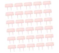 HOOTNEE 30pcs Babyproof Outlet Covers Plastic Socket Safety Covers Electric Shock Protection for Prong Sockets with Cute Pink Pattern for Nursery and Home Use