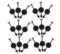 HOOTNEE 30pcs Black Plastic Rotating Arrows Replacement for Board Games DIY Game Pointers Easy Attachment Versatile Spinning Accessory for Classroom Party Home Use