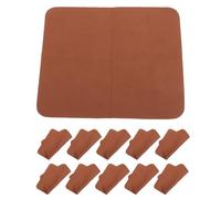 HOOTNEE 30pcs Brown Suede Eyeglass Cleaning Cloths, Thick Microfiber Lens Wipes for Glasses and Sunglasses, Scratch-free Spectacles Cleaner for Travel and Daily Use