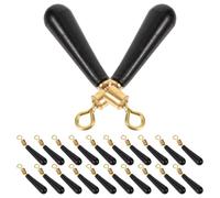 HOOTNEE 30pcs Fishing Bobber Line Stops Silicone Metal Bobber Stoppers Easy to Spot Convenient Creative Design Black for Coarse Fishing