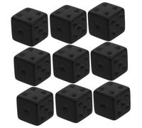 HOOTNEE 30pcs Frosted Black Acrylic Dice Portable Game Dice for Indoor Outdoor Fun for Parties Family Gatherings and Board Games No Harmful Materials