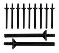 HOOTNEE 30pcs Nose Wax Applicators Nose Wax Sticks Pp Material Black Colour Nasal Cleaning No Burrs DIY and Salon Use