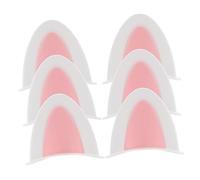 HOOTNEE 3pairs Cat Ear Jewelry for Motorbike Helmet Accessory Self-Adhesive Cat Ears Decorations Helmet Ornaments