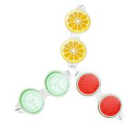 HOOTNEE 3pcs Reusable Fruit Pattern Cooling Ice Eye Masks for Women Summer Cold Eye Pads with Watermelon Lemon Green Fruit Design Care Cushions for Skincare and Puffiness Relief