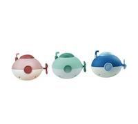 HOOTNEE 3pcs Wind-up Submarine Bath, Clockwork Water Plaything Set in Blue, Pink, Green, Bathing and Shower for Pool and Bathroom Fun