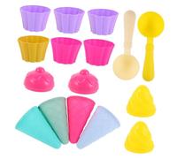 HOOTNEE 3Set Ice Cream for Beach and Outdoor Play Includes Cone Scoop and Cup Mold in Red and Green Safe Creative Sandcastle Tool for Boys