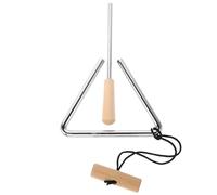 HOOTNEE 4-inch Handheld Iron Triangle with Striker, Steel Percussion Triangle Instrument for School Band and Orchestra Performances, Musical Hand Percussion Instrument for Adults