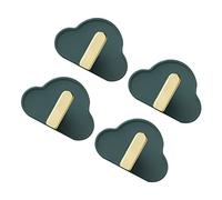 HOOTNEE 4 Pcs Shape Wall Hooks Nail Traceless Hanging Hooks for Kitchen Bathroom and More Strong Load Bearing Capacity Cute No Damage to Walls