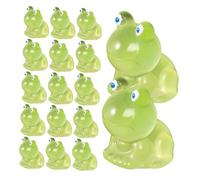 HOOTNEE 40pcs Luminous Mini Resin Frog Statues Glow in Dark Animal Figurines for Desk Bookshelf Office Garden Landscape Decoration Cute Tiny Crafts for Frog Lovers